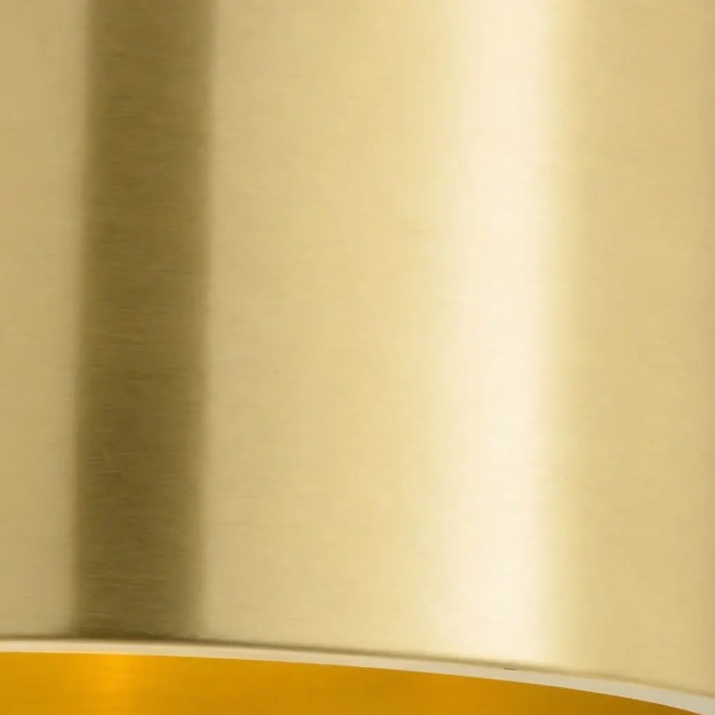 Close-up of the brushed brass texture