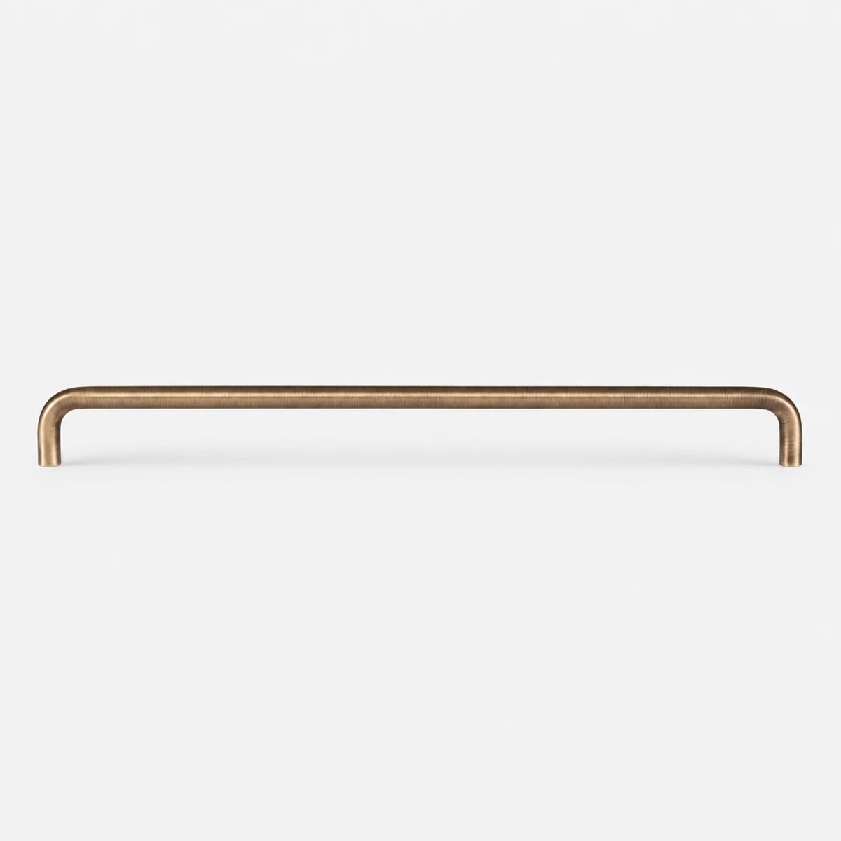 Antik mässingshandtag i U-formad mässing, 224 mm / 8,82 tum