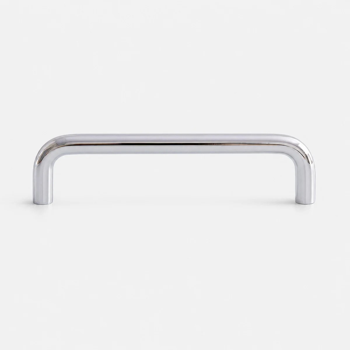 Polerad krom U-handtag 128 mm / 5,04 tum