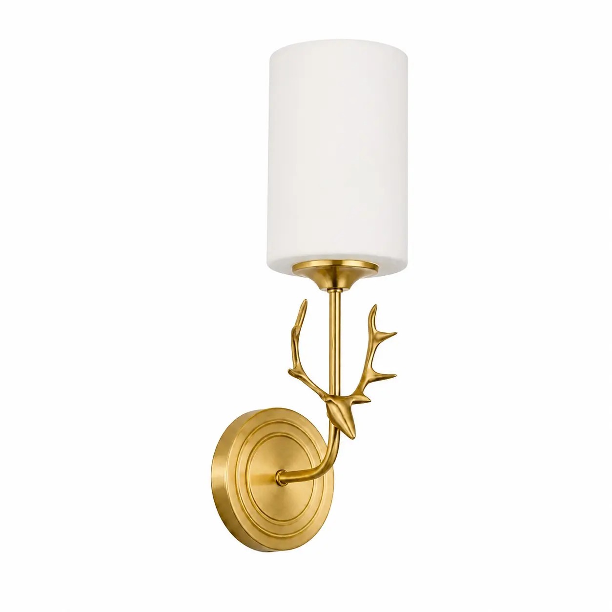 Style A one-head antler wall sconce