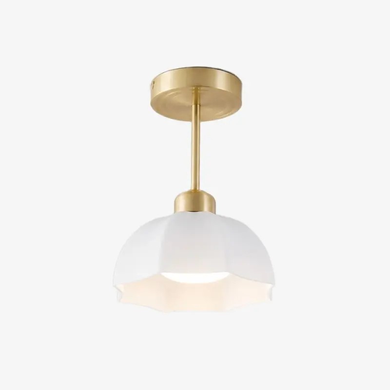 Stijl A verlengde messing plafondlamp
