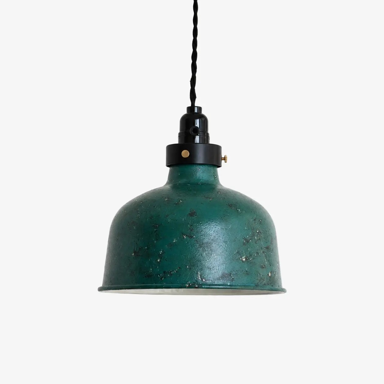Verweerde blauwe hanglamp