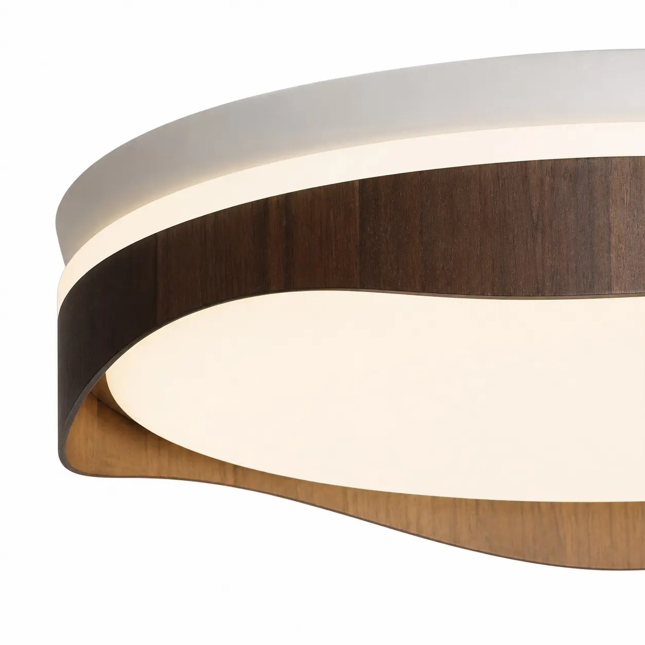 Detailweergave van de lichtdiffusor en de afwerking.