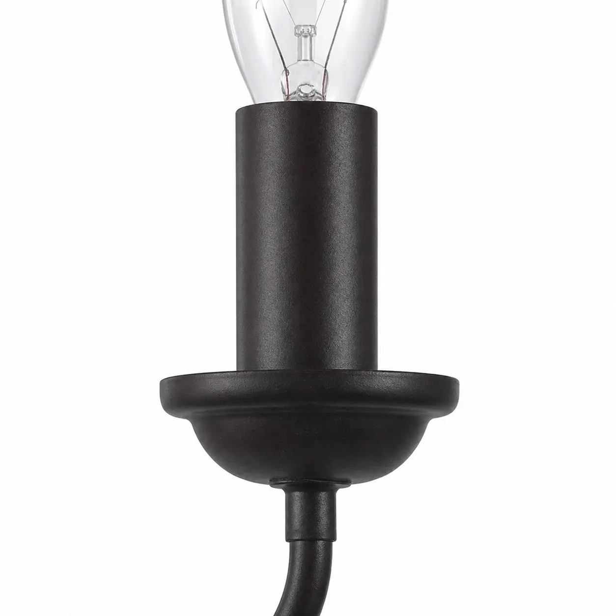 Details van de E14-lampfitting; lamp niet inbegrepen.