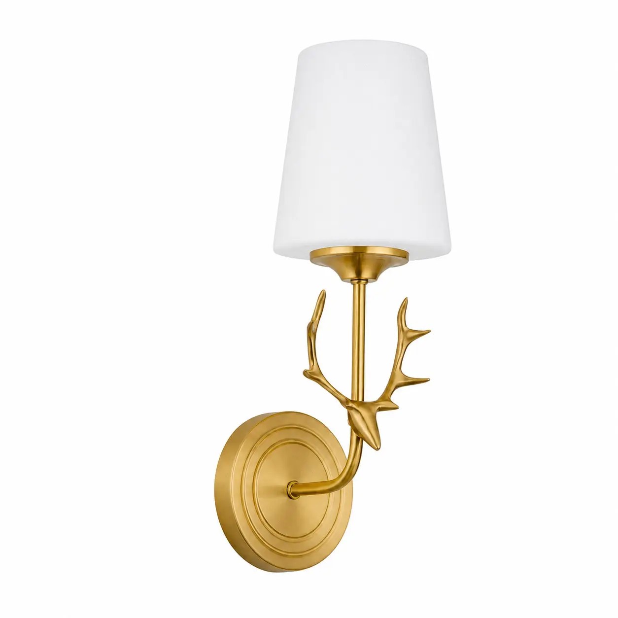 Style B one-head antler wall sconce